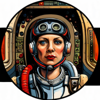 cyborg pilot Russian women, interior cockpit, hyperdetailed, by john blanche