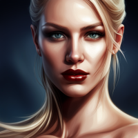 mdjrny-v4 style portrait of a gorgeous blond female in the style of stefan kostic, realistic, half body shot, sharp focus, 8 k high definition, insanely detailed, intricate, elegant, art by stanley lau and artgerm, extreme blur flames background